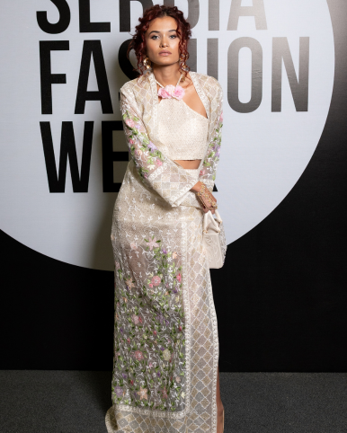 Valley Whisper Long Jacket - Organza Silk Longline Jacket