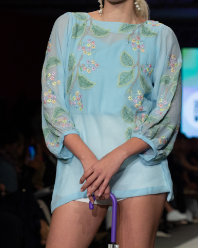 Blooming Vine Shirt - Sheer Chiffon Chikankari Shirt