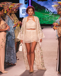 Valley Whisper Long Jacket - Organza Silk Longline Jacket