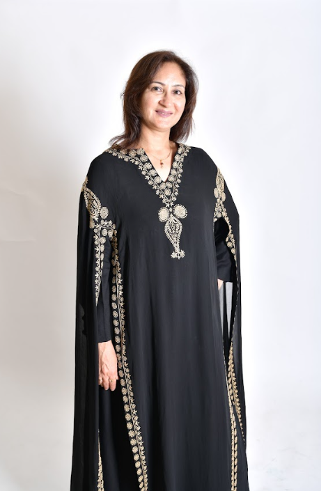 Zeba Black Kaftan - Luxury Kaftan Dress