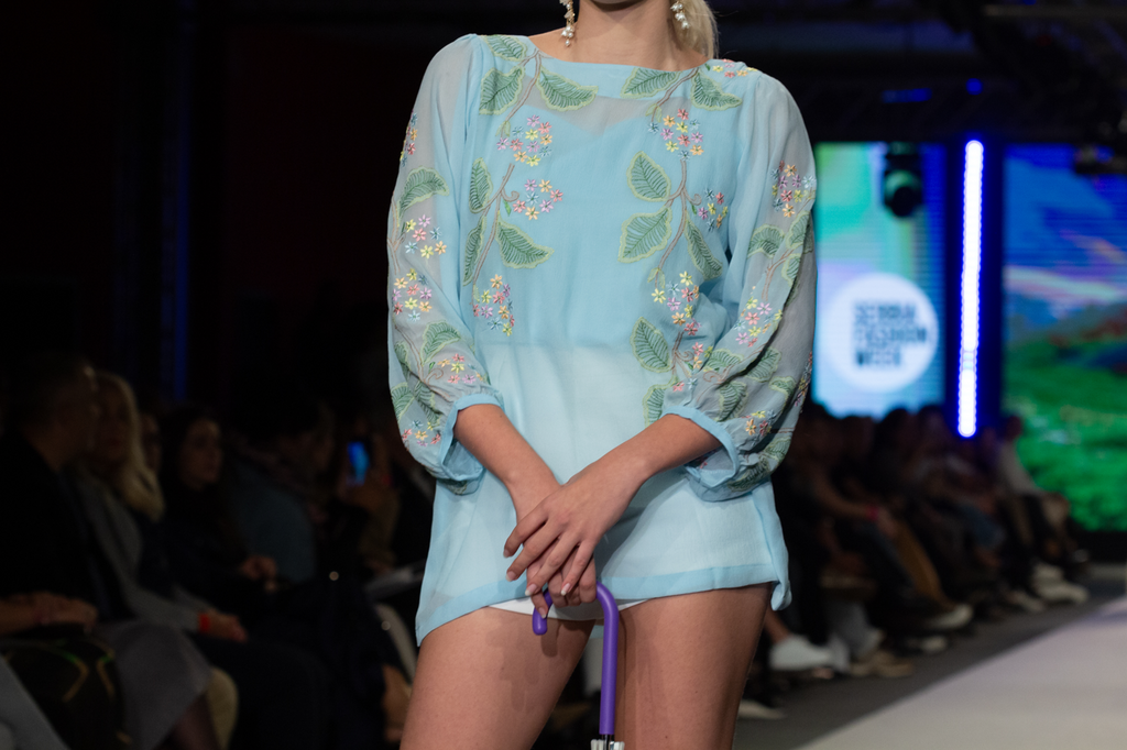 Blooming Vine Shirt - Sheer Chiffon Chikankari Shirt