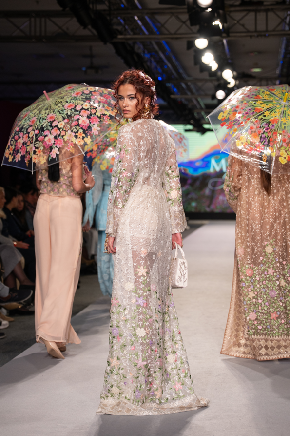 Valley Whisper Long Jacket - Organza Silk Longline Jacket