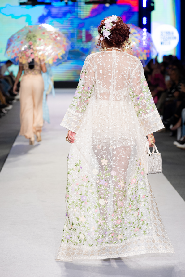 Valley Whisper Long Jacket - Organza Silk Longline Jacket