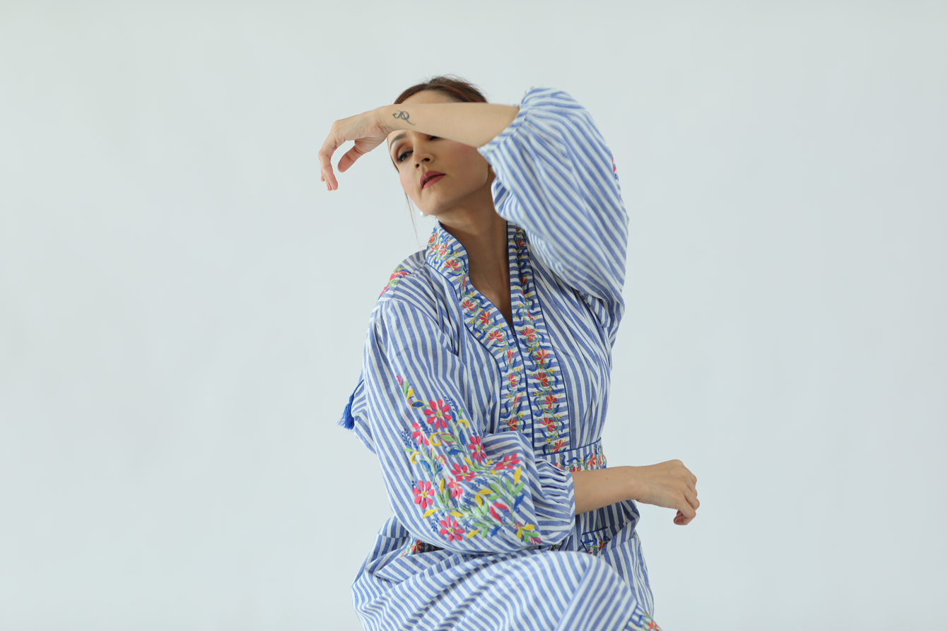 Gulnar Stripes Dress