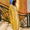 Zaed-E-Khubsurat, Long Tissue Jacket - Yellow