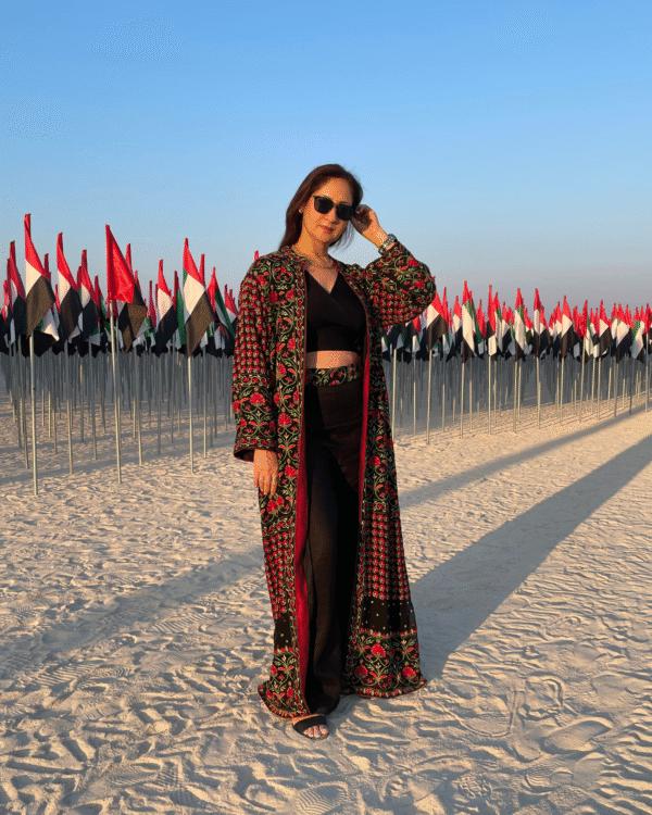 7 Black / Red - Flower Unity Jacket