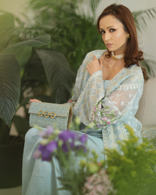 Azure Bloom Gown