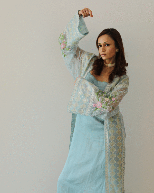 Azure Bloom Gown
